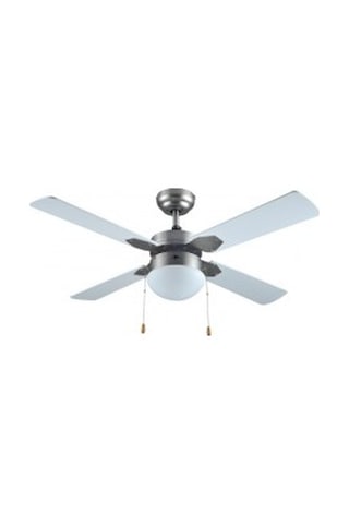 Vanti 60w 106cm 42inç Gümüş Metal Tavan Avizeli 4 Kanatlı Vantilatör Kcf283