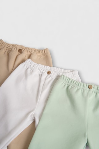 3'lü Pamuk Bebek Tayt Çok Renkli