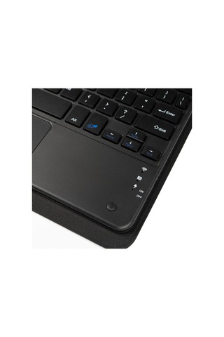iPad Uyumlu  10.2 2021 9.nesil Zore Border Keyboard Bluetooh Bağlantılı Standlı Klavyeli Tablet Kılı Arka Kapak