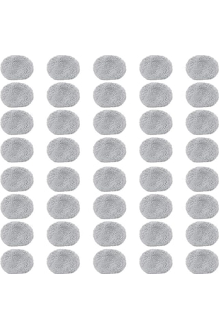 Tenfowee Pencere Temizleme Robotları İçin 40 Adet Gri Mikrofiber Temizlik Bezi - Leke Ve Iz Olmadan Etkili Temizlik Gri