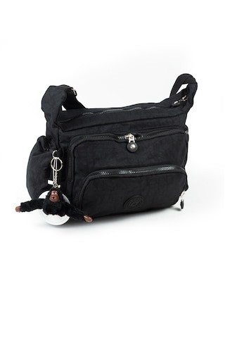 Krinkıl / Klinkır Su Geçirmez Kumaş Çok Gözlü Çapraz Kol Ve Omuz Postacı Çantası 116g Siyah