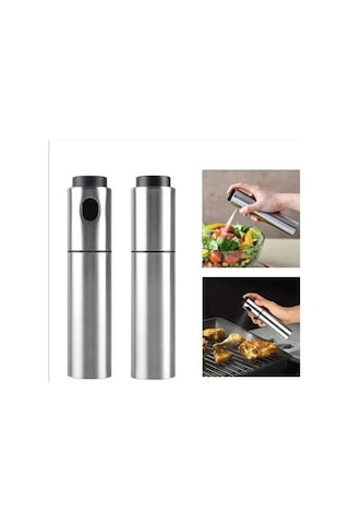 Paslanmaz Çelik Gövdeli Spray Yağlık - Zeytinyağ/sirke Püskürtücü Renkli Çok Renkli