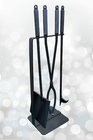 Şömine Seti Kürek Maşa Ateş Demiri Takımı Soba Şömine Aksesuar Set