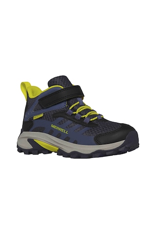 Merrell Unısex Çocuk Outdoor Bot Moab Speed 2 Mid A/c Wtrpf Lacivert Su Geçirmez Lacivert Lacivert