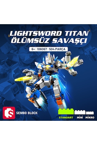 Lightsword Titan Ölüm Savaşçısı Yapı Bloğu Seti