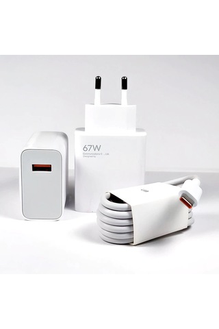 FitPlus EC-H4 Power Adapter 67W Şarj Aleti ve Type-C Kablo Set (MDY-12-ES)