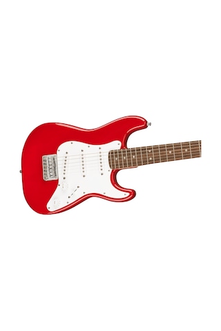 Squier 0370121554 Mini Stratocaster Elektro Gitar Dakota Red - Laurel Klavye Başlangıç Ve Seyahat Serisi Kırmızı Renk Kısa Skala Ve Hafif Gövde