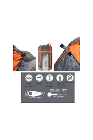 Pavillo 68103 Hiberhide (3) C Uyku Tulumu Gri