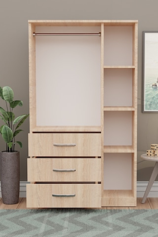 Gm 302-s Ece Lüx 3 Kapı 3 Çekmeceli Sonomo Gardırop