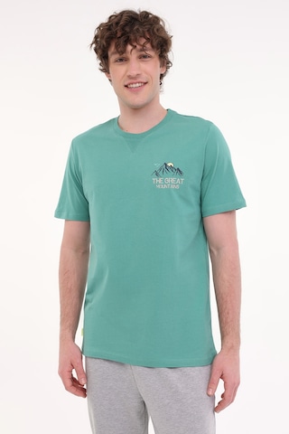 Kinetix Ml Fıne 11otd206 5fx Yeşil Erkek Kısa Kol T-shirt 000000000101938704 Yeşil