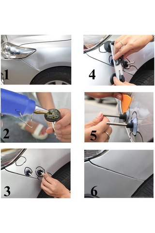 Youtek Oto Çukur Tamiri Aleti, Pdr Çift Kutup Köprü Çeker, 6 Boyutlu Sünger Tabağı İle Paslanmaz Çelik Ve Plastik Yapı