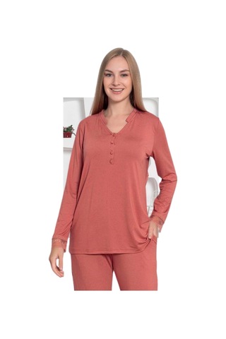 Limissi Viskon Kadın Pijama Takımı Lila