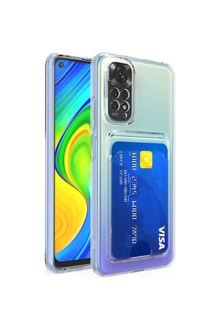 Xiaomi Redmi Note 11 Pro 5G Kılıf Setra Kartlıklı Şeffaf Kılıf Renksiz