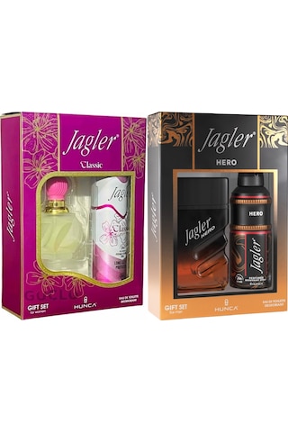 Jagler Classic Kadın Parfüm Seti + Hero Erkek Parfüm Seti