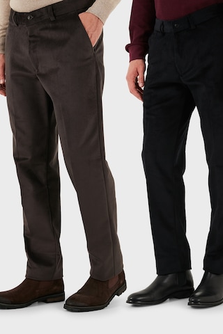 Buratti Normal Bel Regular Fit Düz Paça 2'Li Paket Erkek Kadife Pantolon 645Merlins2 Kahve-Siyah