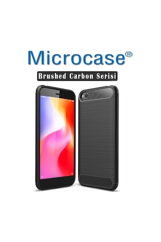 Microcase Xiaomi Redmi Go Brushed Carbon Kilif + Cam (Seç) 364731802