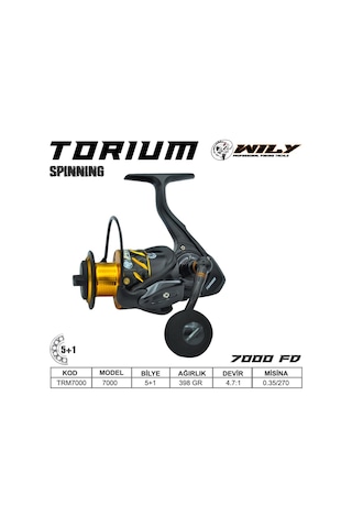 Wily Torium 7000fd 5+1 Bb Spin Olta Makinesi