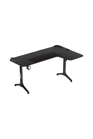 Twısted Minds Warrıor Tm-y-rb-rgb L Design Oyuncu Masası - Siyah