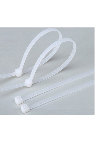 1000 Bin Adet 10cmx2.5mm Beyaz Plastik Cırt Kelepçe Kablo Bağı