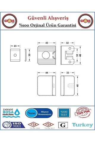 Mobilya Dolap Montaj Askı Elemanı - 10 Adet