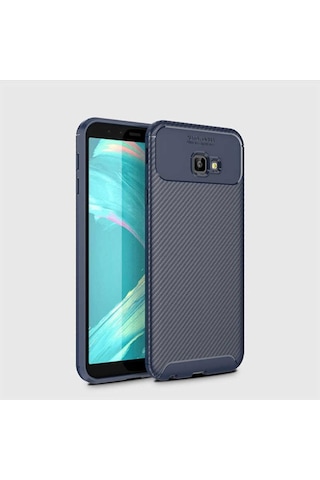 Samsung Uyumlu Galaxy J4 Plus Kılıf Zore Negro Silikon Kapak Lacivert