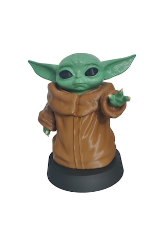 Baby Yoda Grogu Figür Biblo 3d Baskı Özel Üretim