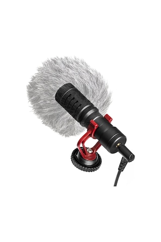 Boya Mini Kardioid Mikrofon Metal Elektret Kondensör Video