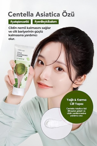 Lebelage Cica İçeren Yatıştırıcı Temizleme Köpüğü Lebelage Cica Cleansing Foam