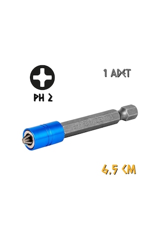 Kupa Tyson Mıknatıslı Bits Uç - Tek Yönlü - Ph2 Yıldız - 6.5 Cm. - 1 Adet