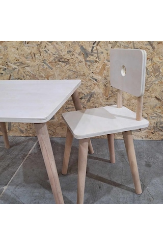 Çocuk Sandalye Ayaklar Kayın Ağacı ,birleşim Yerleri Metalden Ahşap