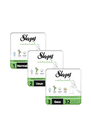 Sleepy Natural Ultra Hassas Hijyenik Ped Mega Fırsat Paketi 116 Adet