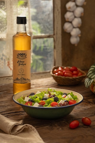 1001 Çiftliği Elma Sirkesi 500ml - Doğal Fermanyasyon