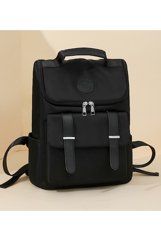 2025 Yeni Büyük Kapasiteli Öğrenci Sırt Çantası Siyah