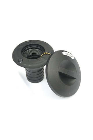 Tekne ve Karavan Dolum Kapağı Siyah Dolum Ağzı 38mm İtalyan