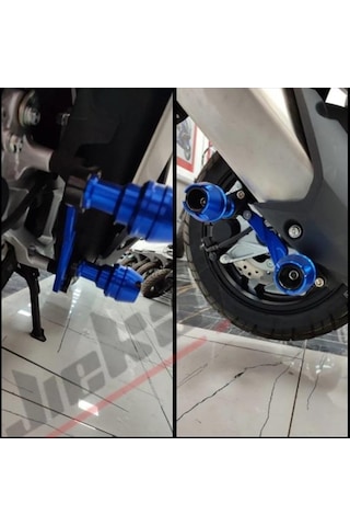 Egzoz Koruma Takozu Scooter Mavi Mavi