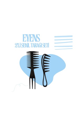 Eyens 2li Şekillendirici Wax Tarağı Seti