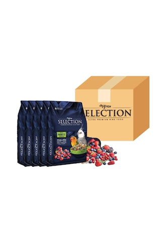 Myyem Selection Gerçek Meyve Parçalı Paraket Yemi 1kg 5 Li Pake Myyem Selection Gerçek Meyve Parçalı Paraket Yemi 1kg 5 Li Pake