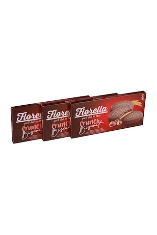 Fiorella Fındık Kremalı Çikolatalı Bisküvi 22,5 Gr. 3 lü (3 Paket)