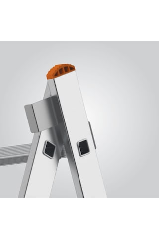 Saraylı Aluminyum Endüstriyel A Tipi Sürgülü Merdiven 2 Kademeli 2x13 Basamaklı