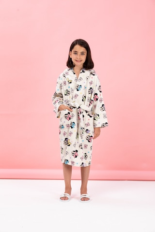 Özdilek Lisanslı Çocuk Bornozu 9/10 Yaş-minnie Mouse Colors Krem Krem