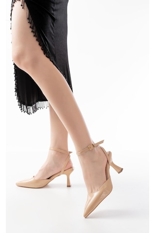 St-004 Nut Rugan Günlük 7 Cm Topuklu Bayan Ayakkabı Renksiz