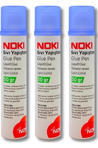 Noki Glue Pen Sıvı Yapıştırıcı 50 Gr 3450 3 Adet