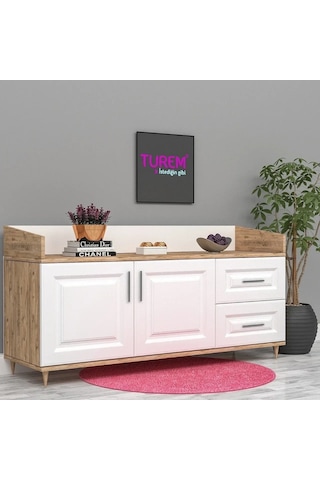 Loft Membran Kapak Konsol Mdf Beyaz