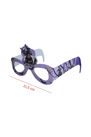 Wednesday Temalı Kağıt Gözlük 6 Adet Parti Gözlüğü Tüm Yaşlar