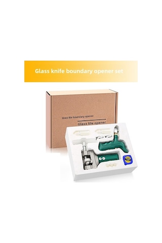 Besthome1 El Tutulu Çini Cam Kesici, Çiftli Ayrılmış, Dayanıklı Malzeme, Hassas Kesim, Tam Set