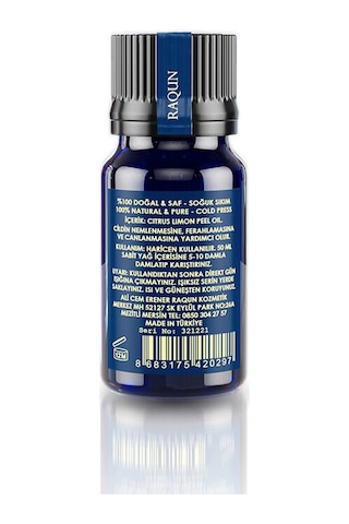 Raqun Aromaterapi Limon Uçucu Yağı 10 Ml Karışık