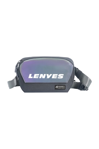 Lenyes Lb713 Dazzling Crossbody Serisi Çok Amaçlı Su Geçirmez Çapraz Vücut Çantası Siyah Siyah