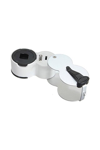 45X 22Mm Katlanır Ölçekli Optik Lens 2 Beyaz Led 1 Uv Led Işıklı