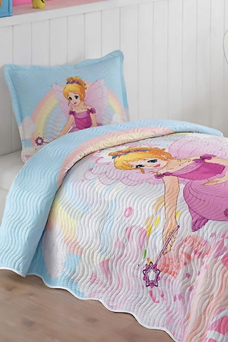 Örtüm Pinkgirl Tek Kişilik Kapitone Yatak Örtüsü Takımı - Pembe