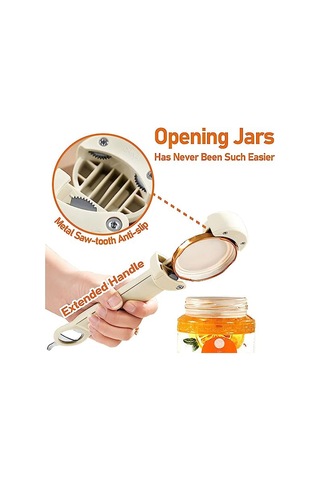 3'ü 1 Arada Teleskopik Konserve Açacağı Ev Tipi Konserve Açacağı B Beyaz